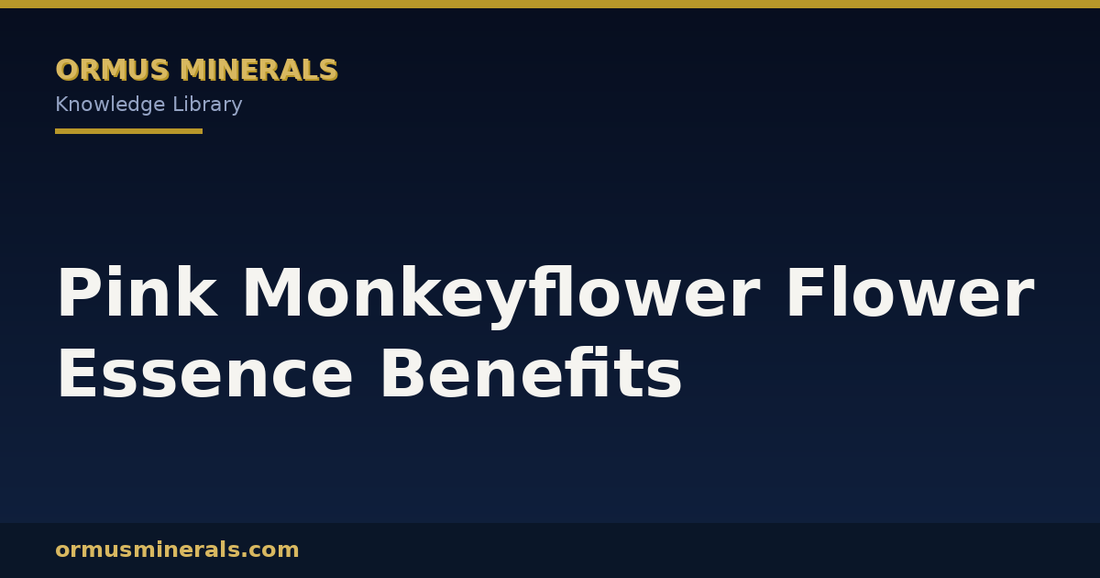 Pink Monkeyflower Flower Essence Benefits header graphic