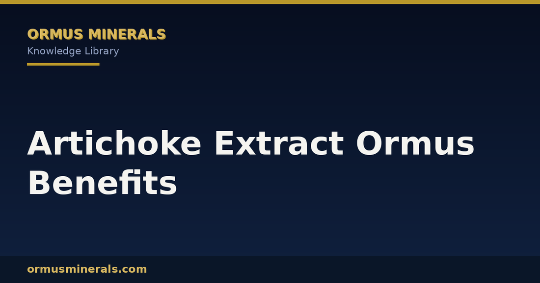 Artichoke Extract Ormus Benefits header graphic
