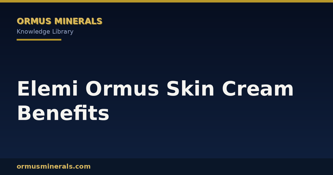 Elemi Ormus Skin Cream Benefits header graphic