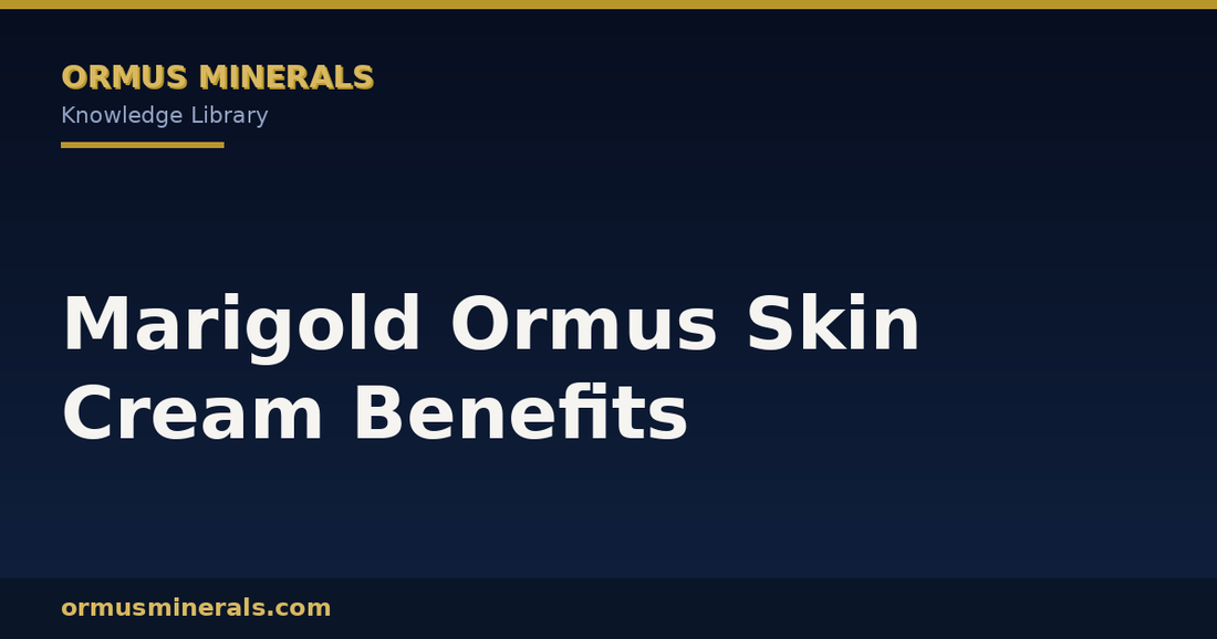 Marigold Ormus Skin Cream Benefits header graphic