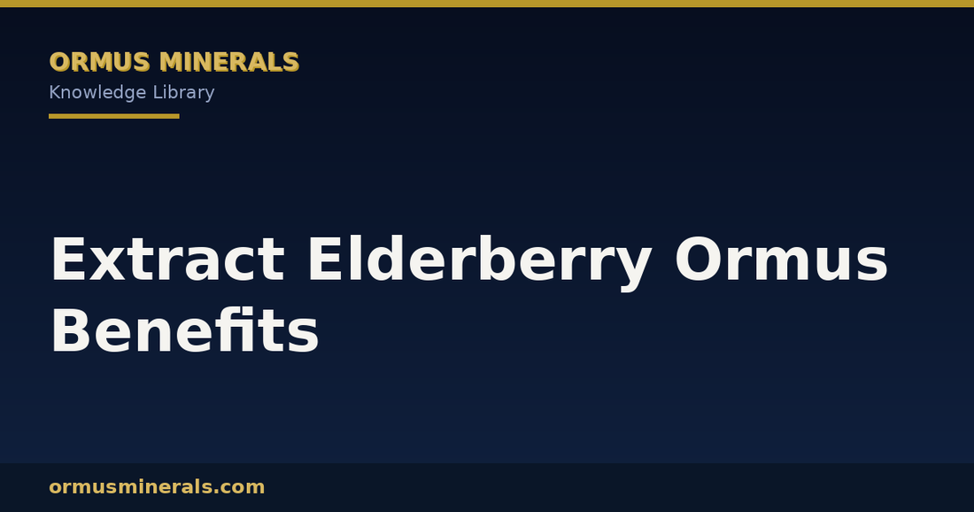 Extract Elderberry Ormus Benefits header graphic