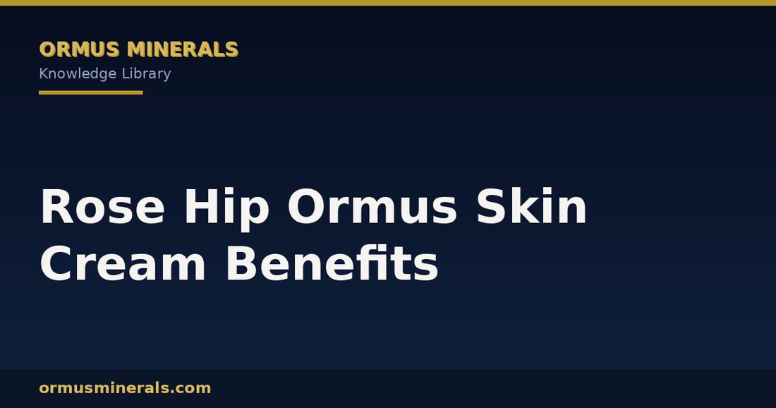 Rose Hip Ormus Skin Cream Benefits header graphic