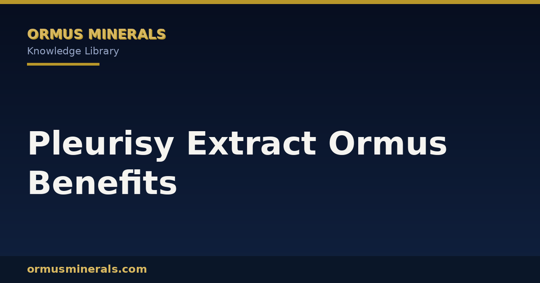 Pleurisy Extract Ormus Benefits header graphic