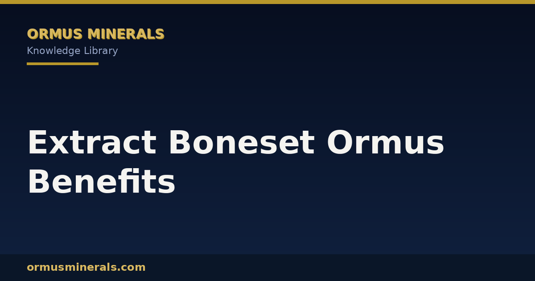 Extract Boneset Ormus Benefits header graphic