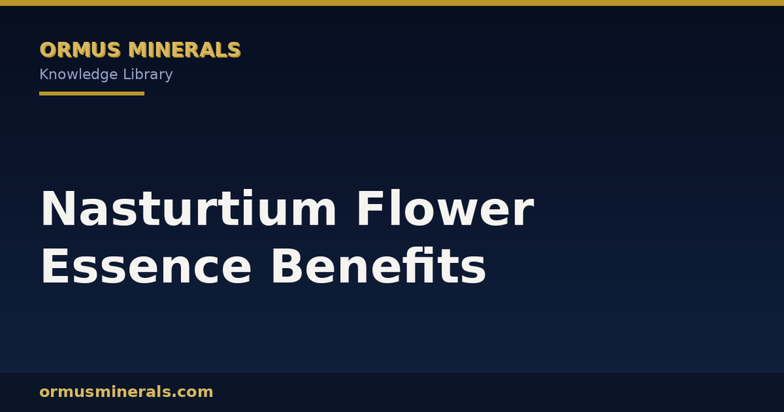 Nasturtium Flower Essence Benefits header graphic
