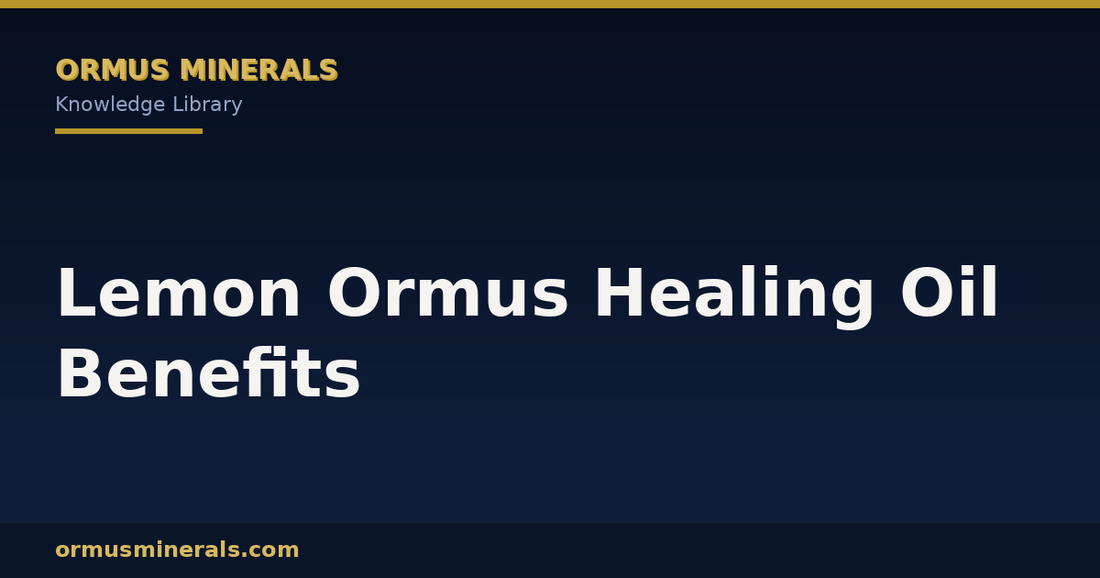 Lemon Ormus Healing Oil Benefits header graphic