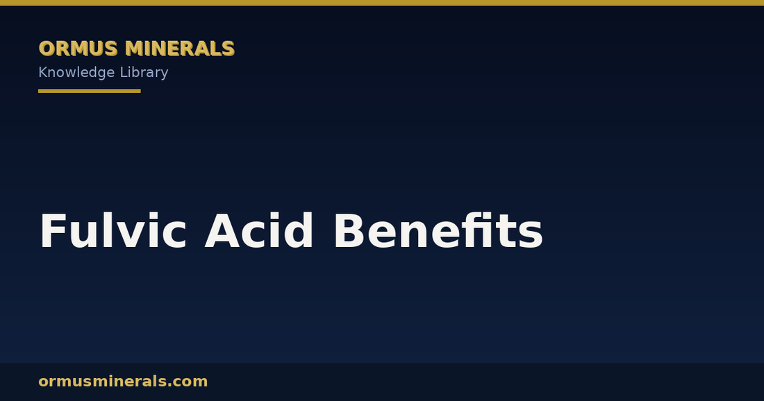 Fulvic Acid Benefits header graphic
