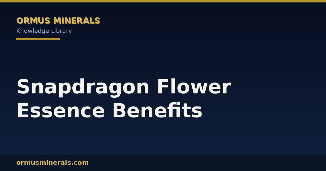 Snapdragon Flower Essence Benefits header graphic