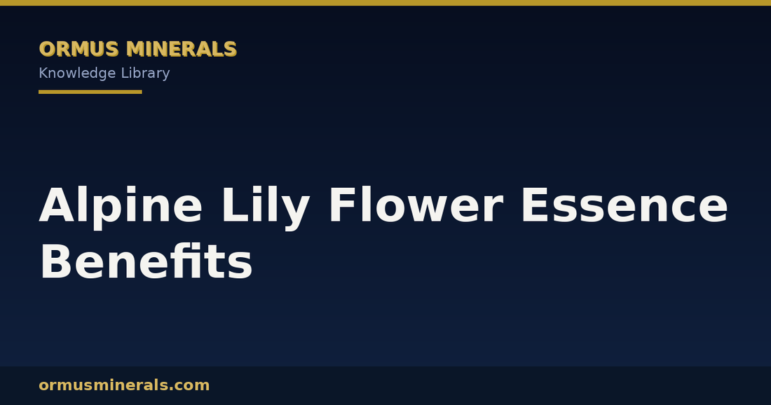 Alpine Lily Flower Essence Benefits header graphic