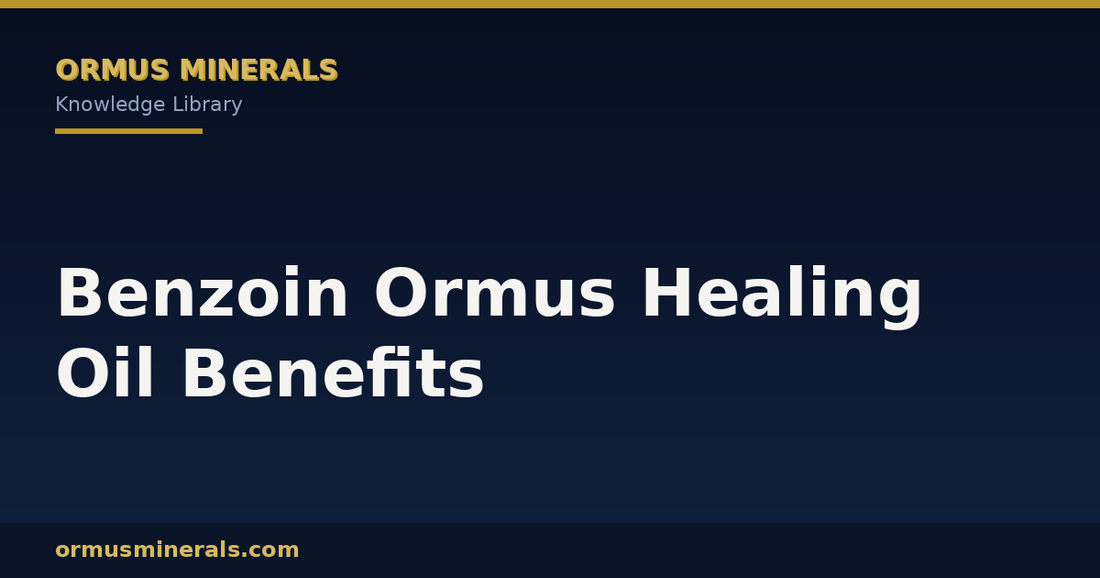 Benzoin Ormus Healing Oil Benefits header graphic