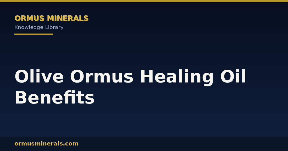 Olive Ormus Healing Oil Benefits header graphic