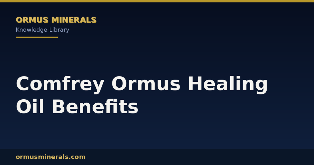 Comfrey Ormus Healing Oil Benefits header graphic