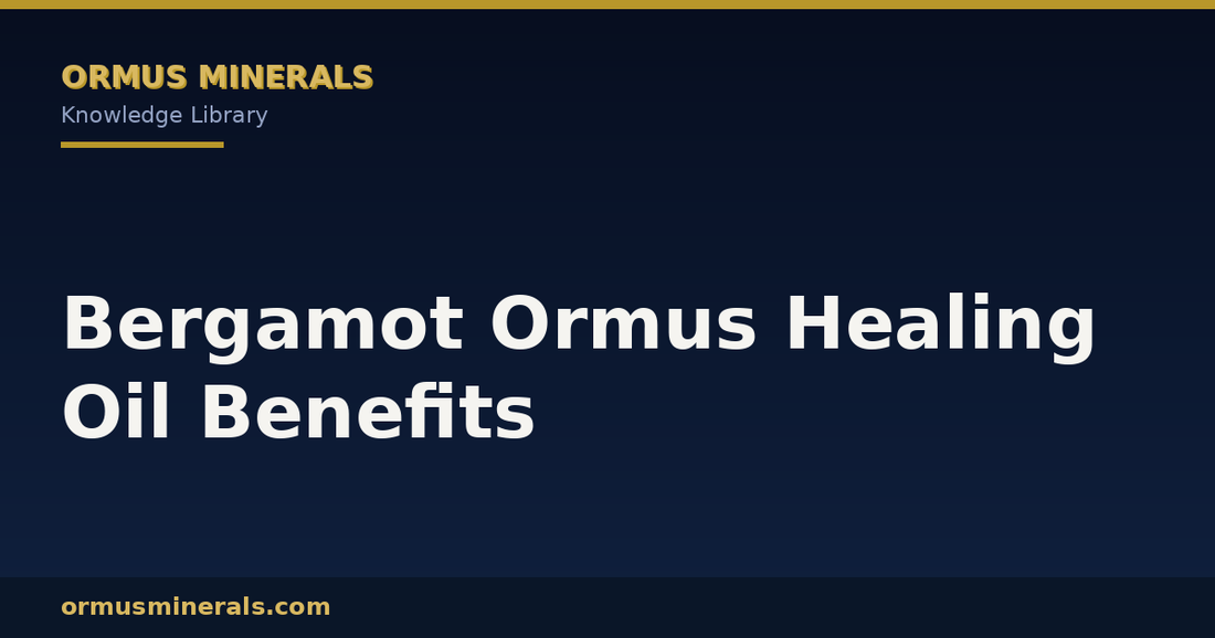 Bergamot Ormus Healing Oil Benefits header graphic