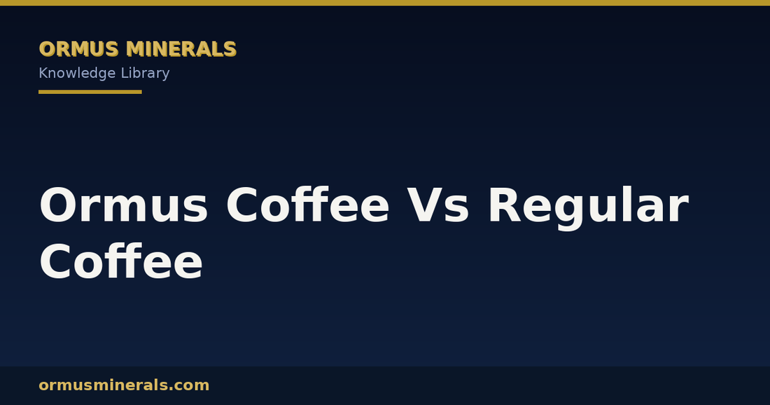 Ormus Coffee Vs Regular Coffee header graphic