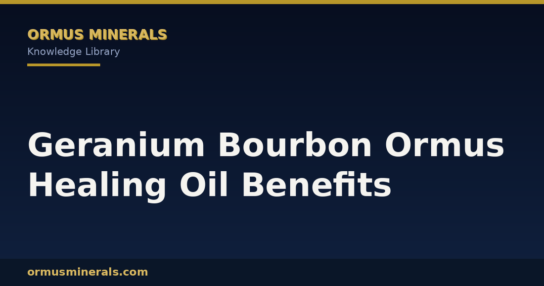 Geranium Bourbon Ormus Healing Oil Benefits header graphic