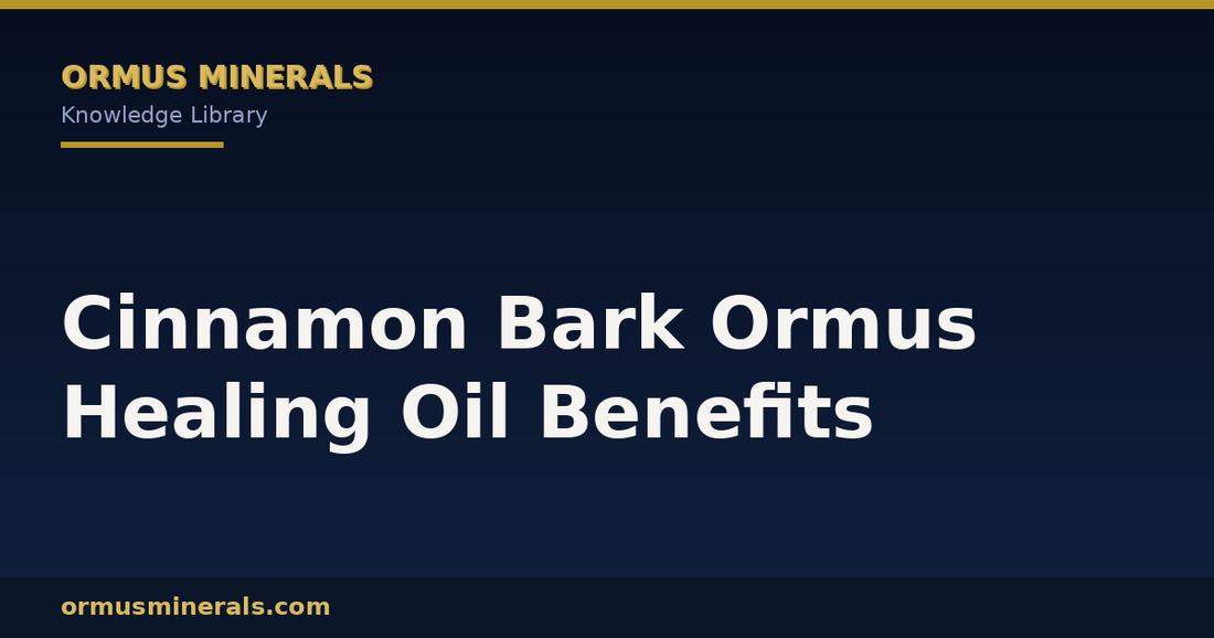 Cinnamon Bark Ormus Healing Oil Benefits header graphic