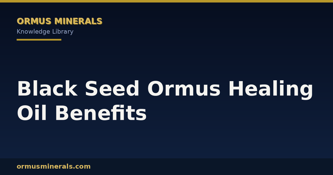 Black Seed Ormus Healing Oil Benefits header graphic