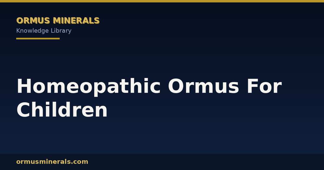 Homeopathic Ormus For Children header graphic