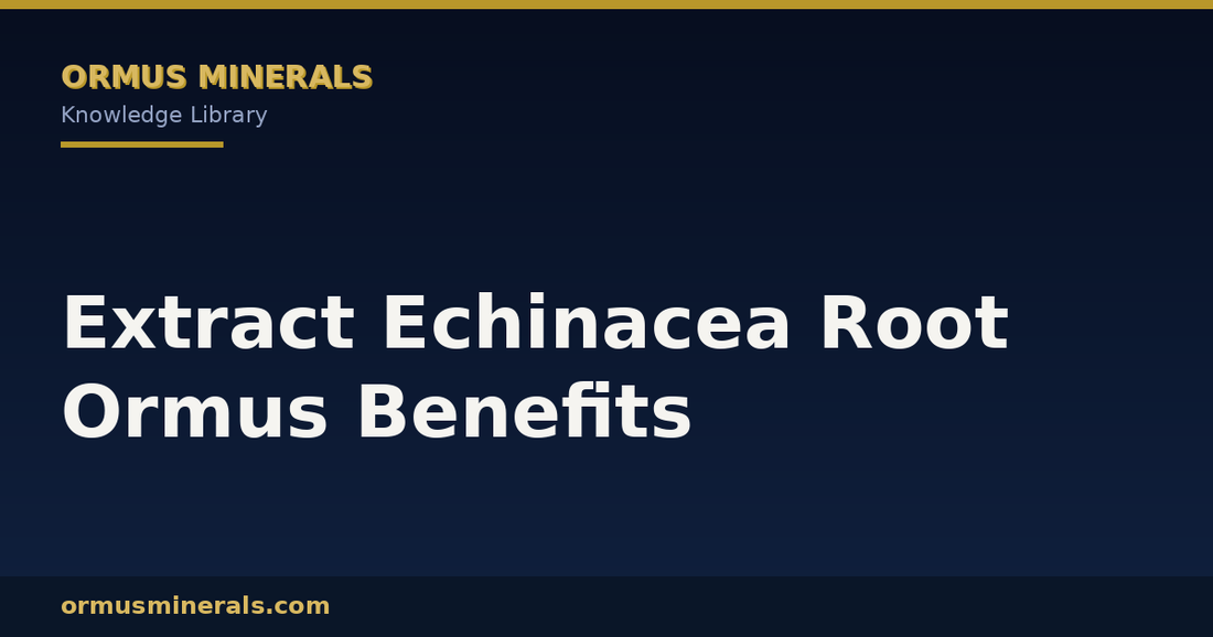 Extract Echinacea Root Ormus Benefits header graphic