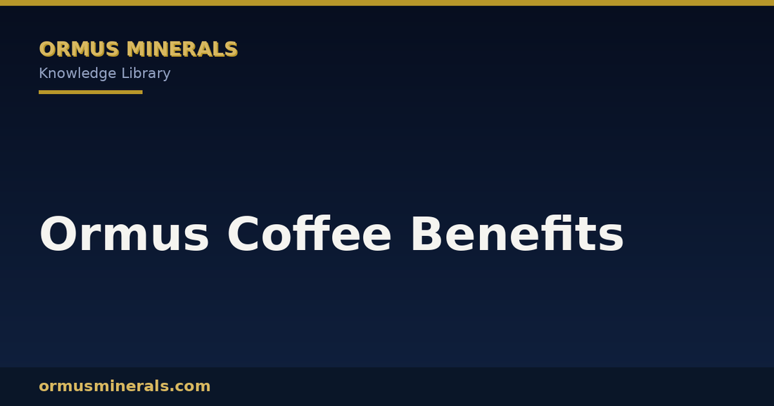 Ormus Coffee Benefits header graphic