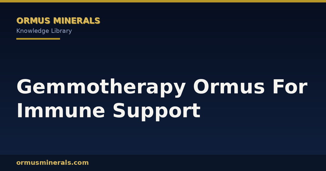 Gemmotherapy Ormus For Immune Support header graphic
