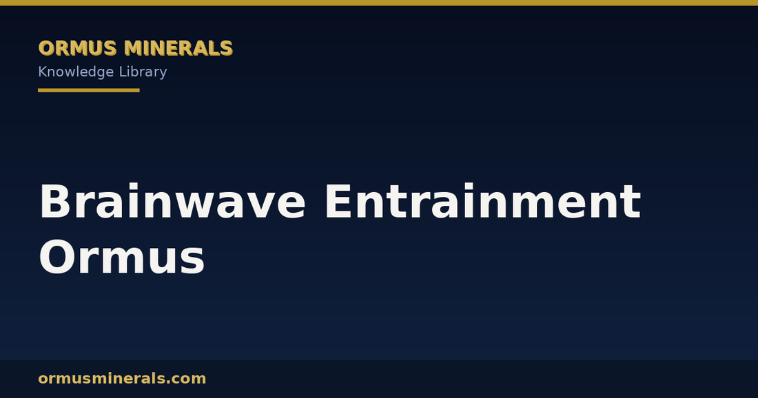 Brainwave Entrainment Ormus header graphic