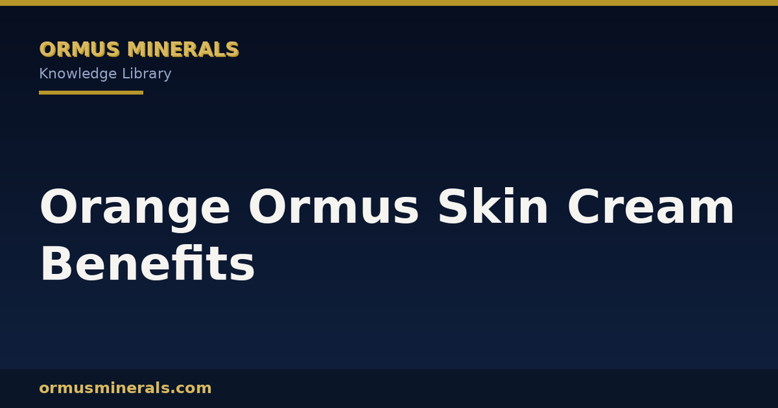 Orange Ormus Skin Cream Benefits header graphic