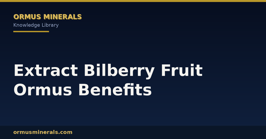 Extract Bilberry Fruit Ormus Benefits header graphic