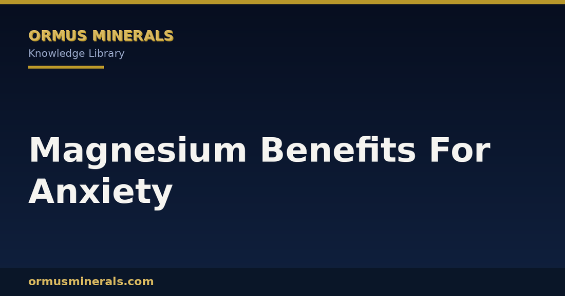 Magnesium Benefits For Anxiety header graphic