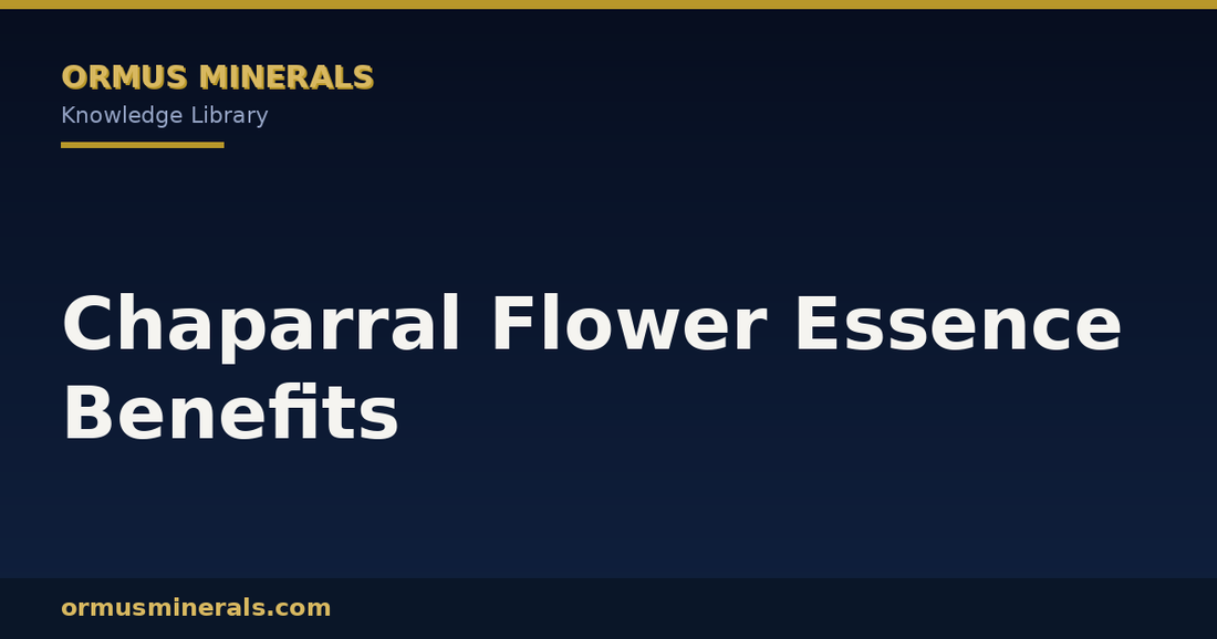 Chaparral Flower Essence Benefits header graphic