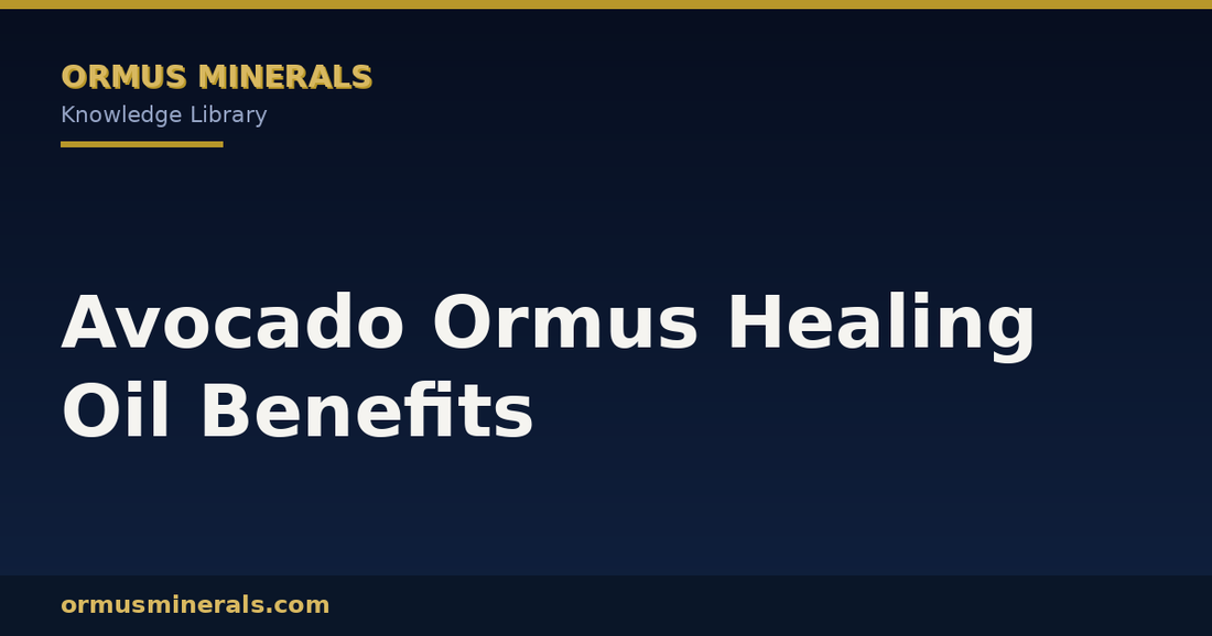 Avocado Ormus Healing Oil Benefits header graphic