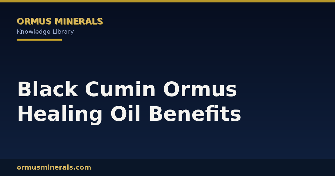 Black Cumin Ormus Healing Oil Benefits header graphic