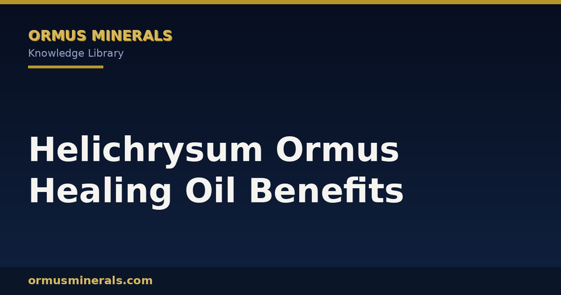 Helichrysum Ormus Healing Oil Benefits header graphic