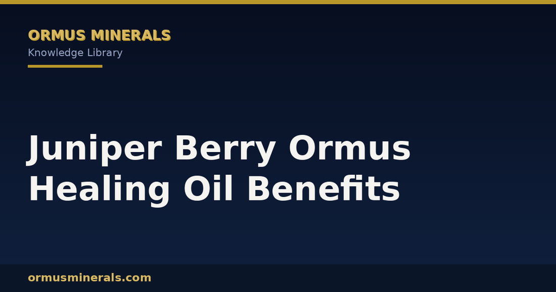 Juniper Berry Ormus Healing Oil Benefits header graphic