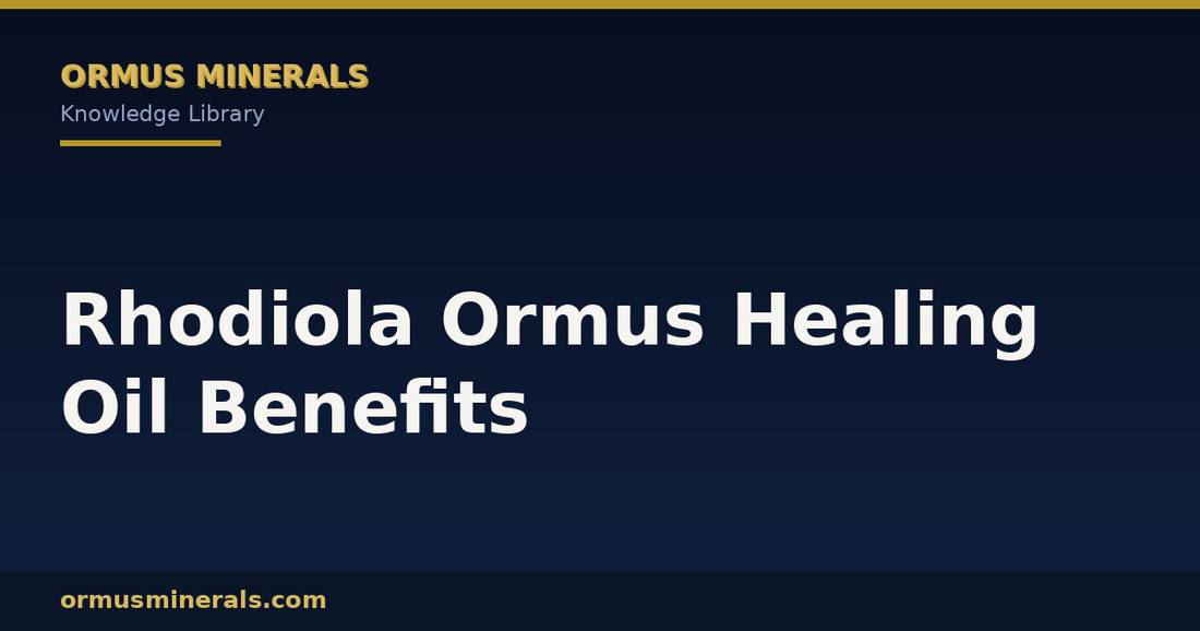 Rhodiola Ormus Healing Oil Benefits header graphic