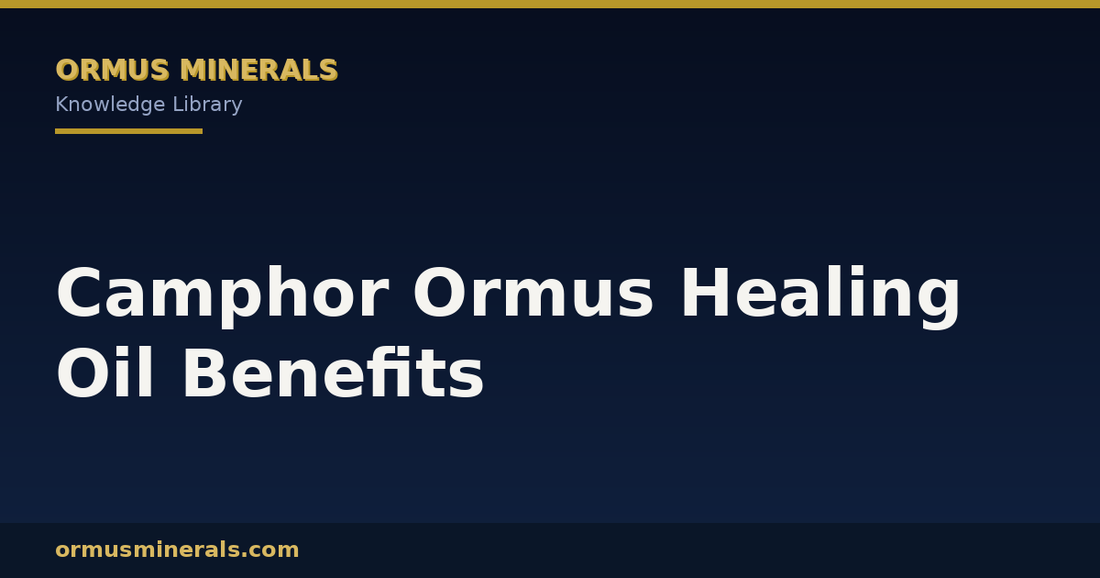Camphor Ormus Healing Oil Benefits header graphic