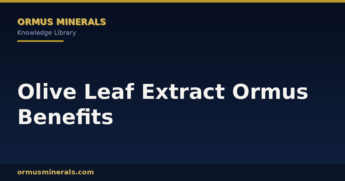 Olive Leaf Extract Ormus Benefits header graphic