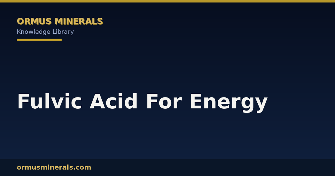 Fulvic Acid For Energy header graphic