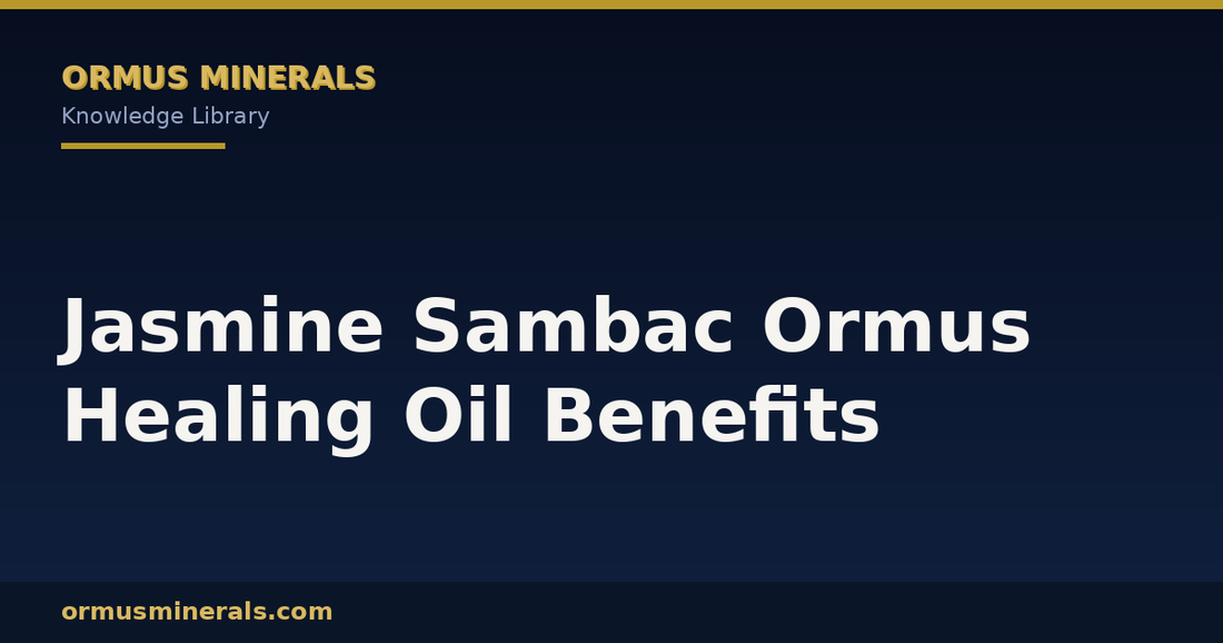 Jasmine Sambac Ormus Healing Oil Benefits header graphic