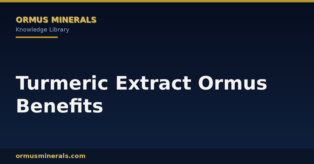 Turmeric Extract Ormus Benefits header graphic