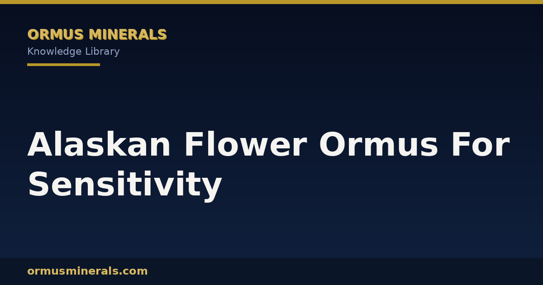 Alaskan Flower Ormus For Sensitivity header graphic