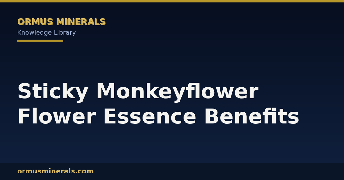 Sticky Monkeyflower Flower Essence Benefits header graphic