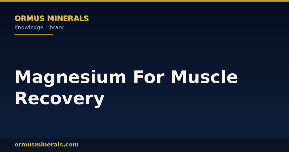 Magnesium For Muscle Recovery header graphic