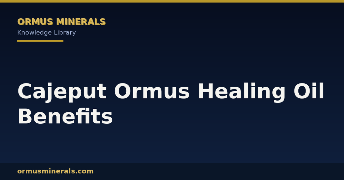 Cajeput Ormus Healing Oil Benefits header graphic