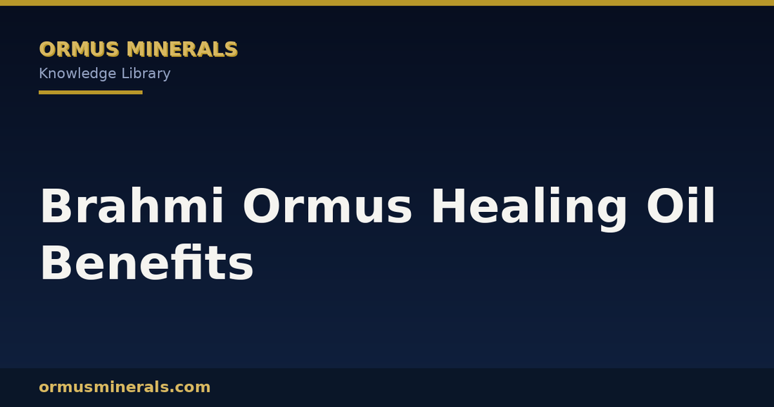 Brahmi Ormus Healing Oil Benefits header graphic
