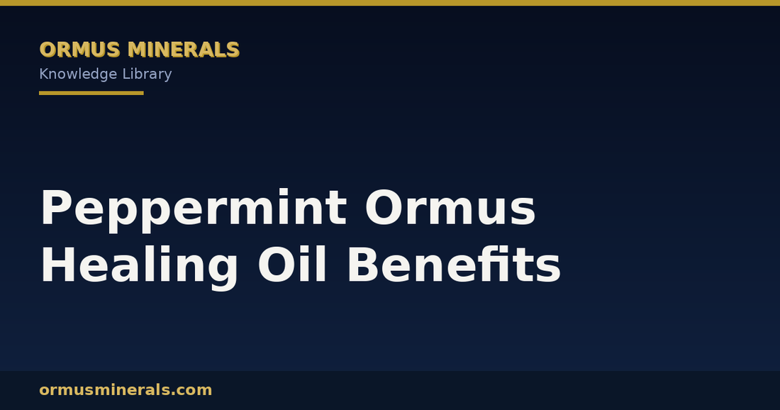 Peppermint Ormus Healing Oil Benefits header graphic
