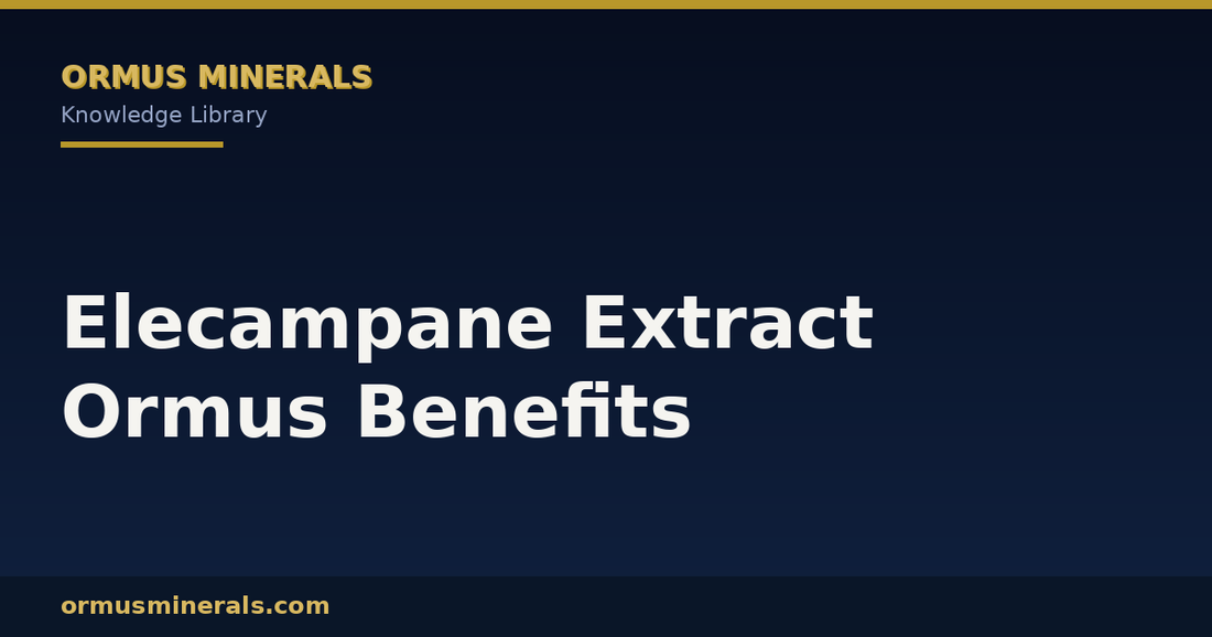 Elecampane Extract Ormus Benefits header graphic