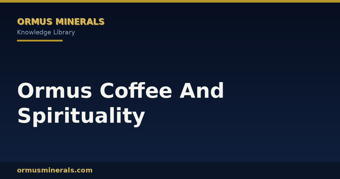 Ormus Coffee And Spirituality header graphic
