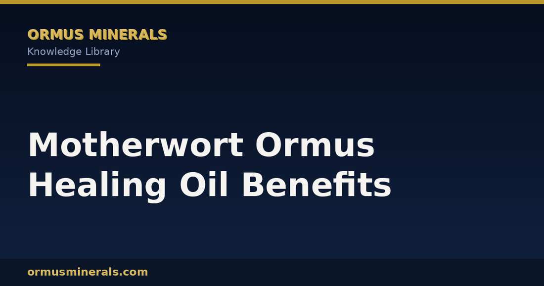 Motherwort Ormus Healing Oil Benefits header graphic