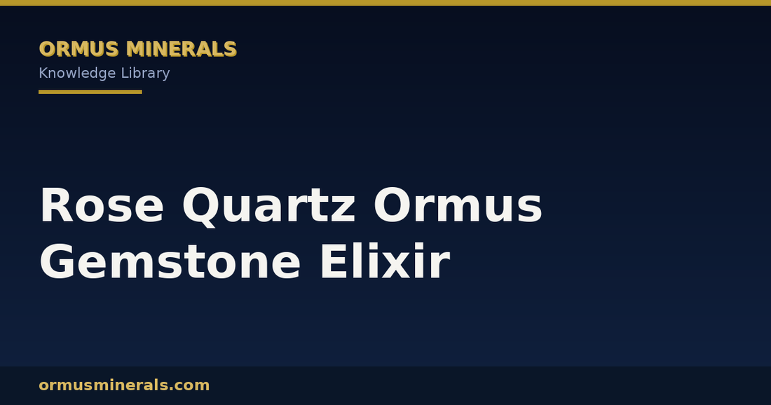 Rose Quartz Ormus Gemstone Elixir header graphic